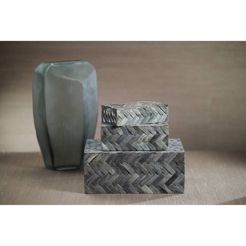 Montgeron Woven Bone Decorative Box