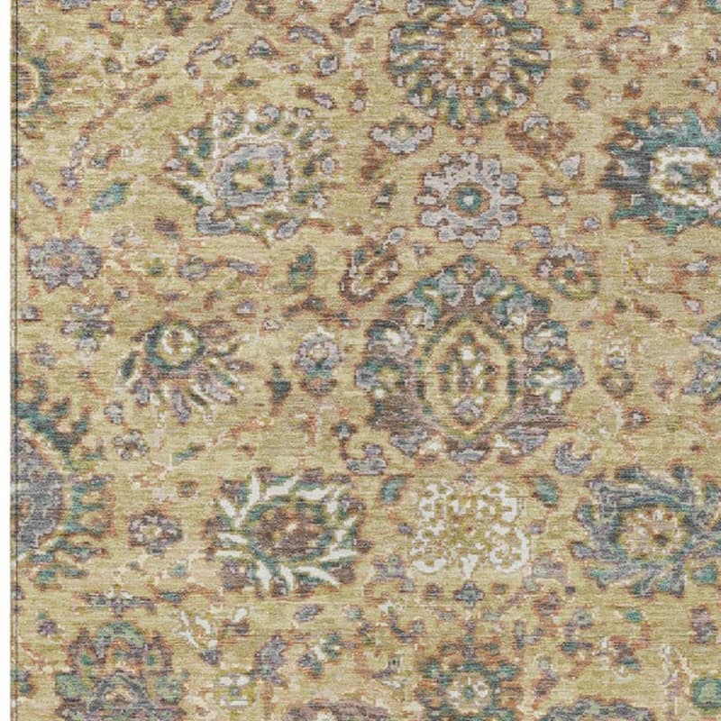 HomeRoots Floral Traditional Rectangle Outdoor Rug