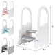 preview thumbnail 6 of 6, 2-Tier Step Stool for Kids, Toddler Step Stool for Bathroom Sink - White