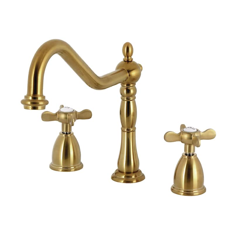 Kingston Brass Essex 1.8 GPM Widespread Kitchen Faucet - Brushed Brass