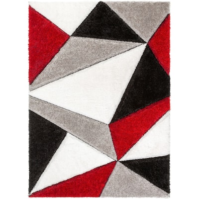 Well Woven San Francisco Venice Geometric Shag Area Rug