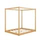 preview thumbnail 6 of 4, Queen Size Floor Canopy Platform Bed with Support Legs