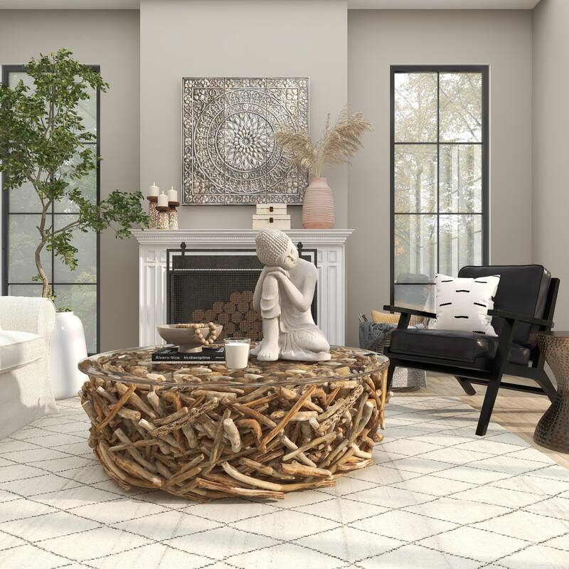 Gray Magnesium Oxide Indoor Outdoor Meditating Buddha Decorative Garden Sculpture