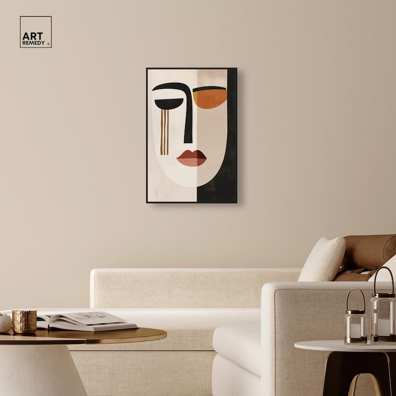 Face Moderne III Canvas by Art Remedy
