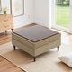 preview thumbnail 20 of 83, 31.78" W Oversized Square Upholstered Storage Ottoman with Wooden Tray