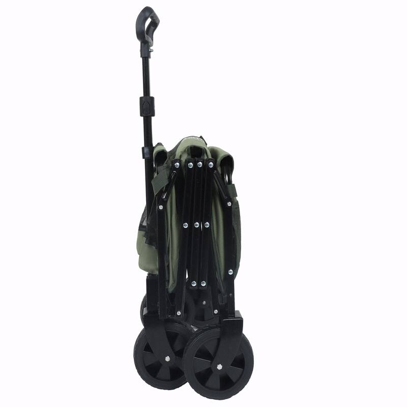 Expandable Dual-Layer Utility Wagon - 100% Extra Space for Convenient Storage