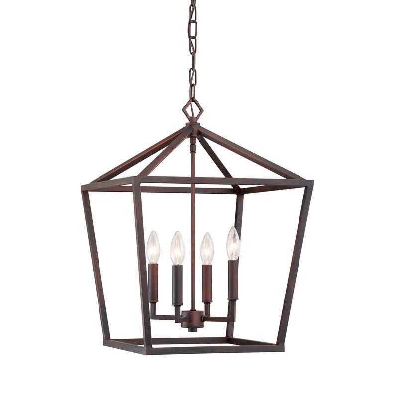 Millennium Lighting 4 Light Metal Pendant Light in Multiple Finishes - Rubbed Bronze