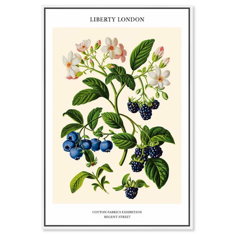 Berries and Blooms II Canvas by Art Remedy - White - 30" x 45"