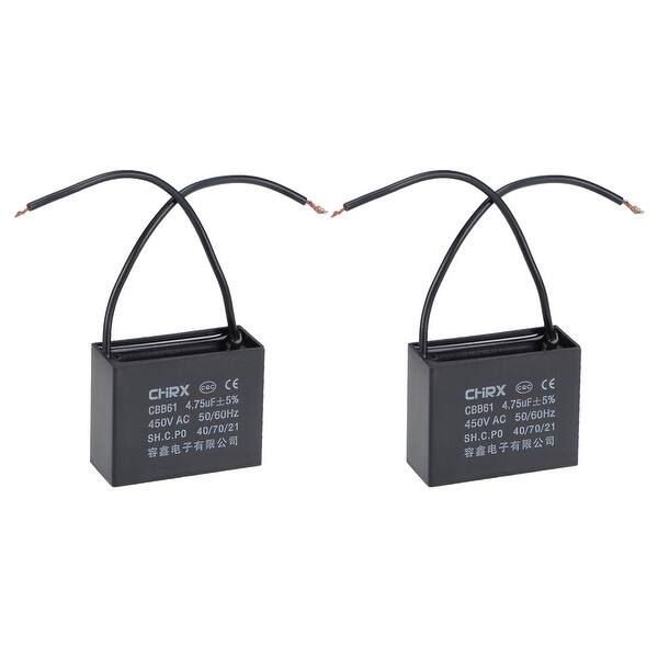 Shop 2 Wire Cbb61 Ceiling Fan Capacitor 4 75uf 450v Ac Motor Run