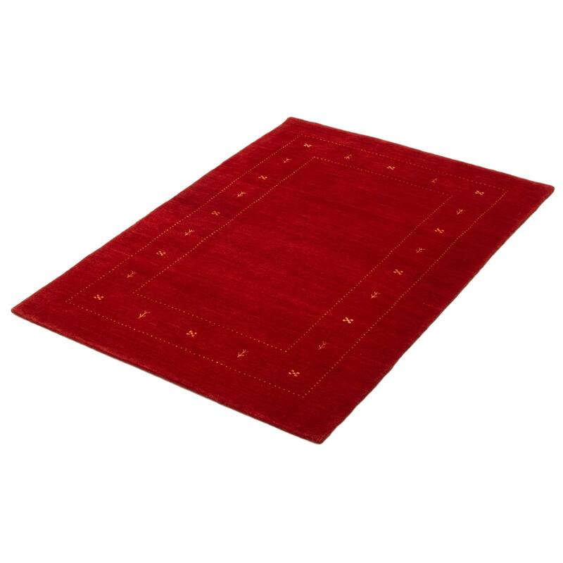 Kashkuli Gabbeh Red Rug 4'6" x 6'6" - 4'6 x 6'6