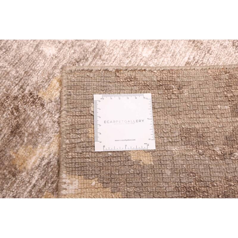 ECARPETGALLERY Hand-knotted Legacy Grey Silk Rug - 5'8 x 7'11