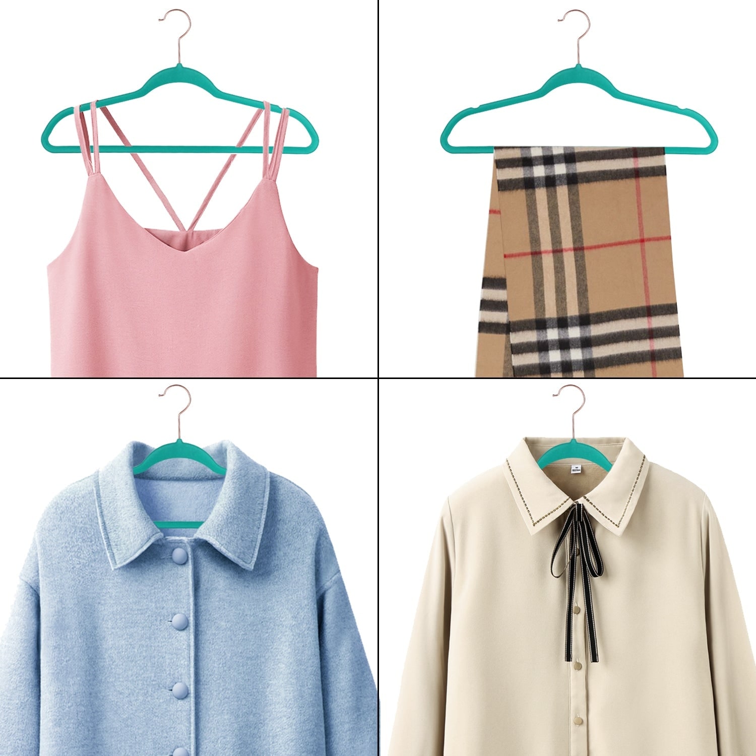 Velvet Hangers Suit/Shirt Heavy Duty 30/50/60/100 Pack, 9 Colors Option -  Yahoo Shopping