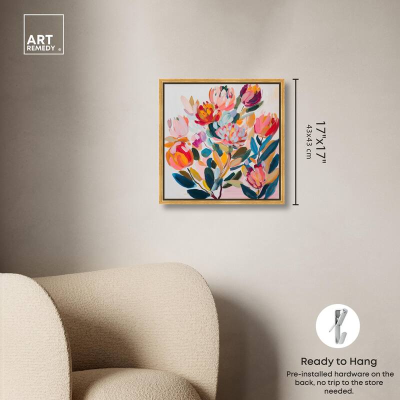 Contemporary Flora II Canvas by Art Remedy