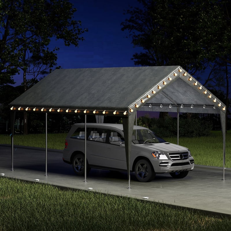 Heavy-Duty Carport Replacement Canopy, Rainproof & UV-Resistant, Canopy Only (Frame Not Included), Ideal for Cars