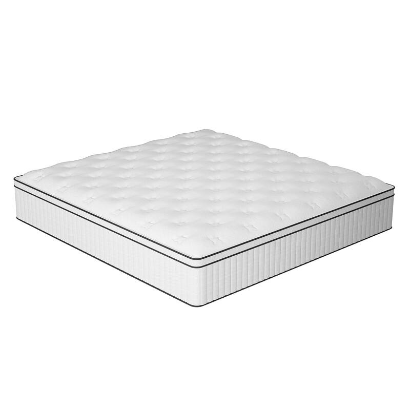 14" Medium Memory Foam Hybrid Spring Mattress No-Noise Boxed