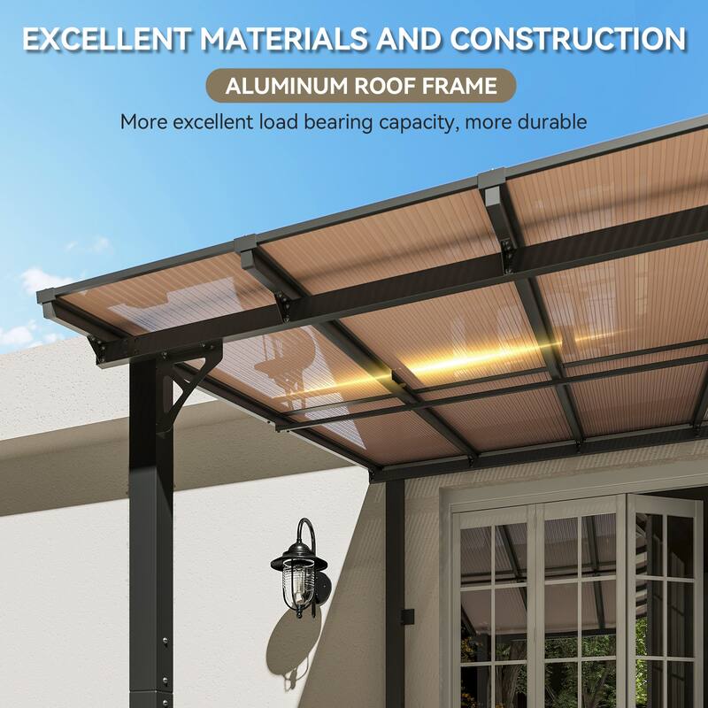 Gazebo for Patio, Gazebo Pergola with Sloped Roof