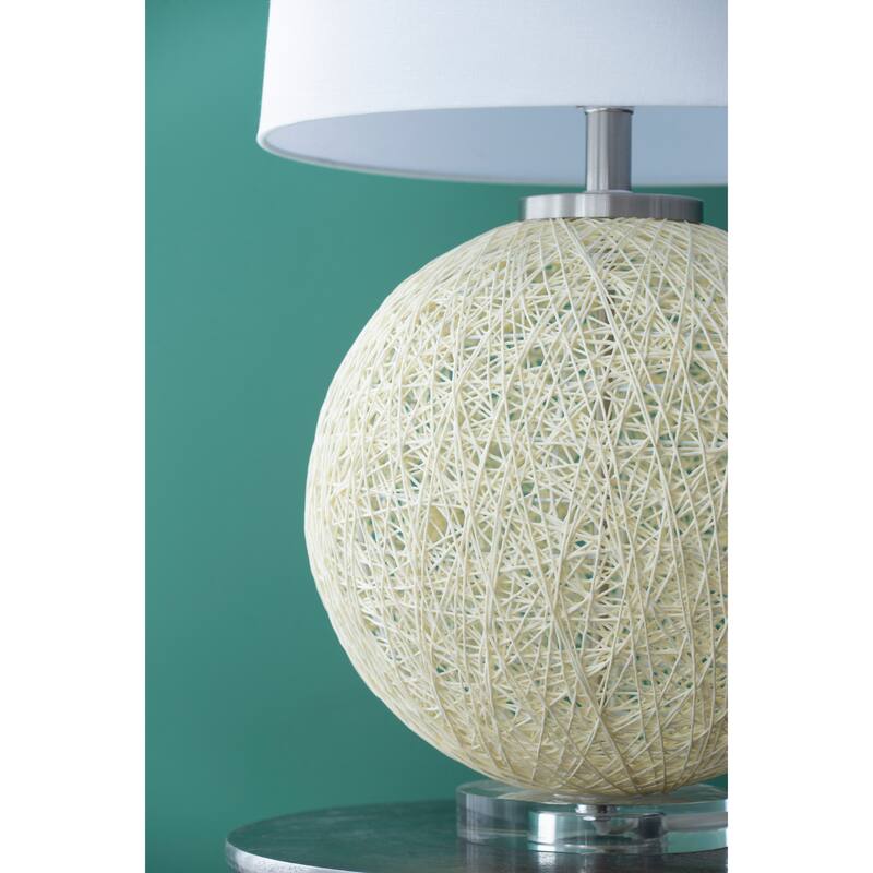 Table Lamp with Beige Paper Base