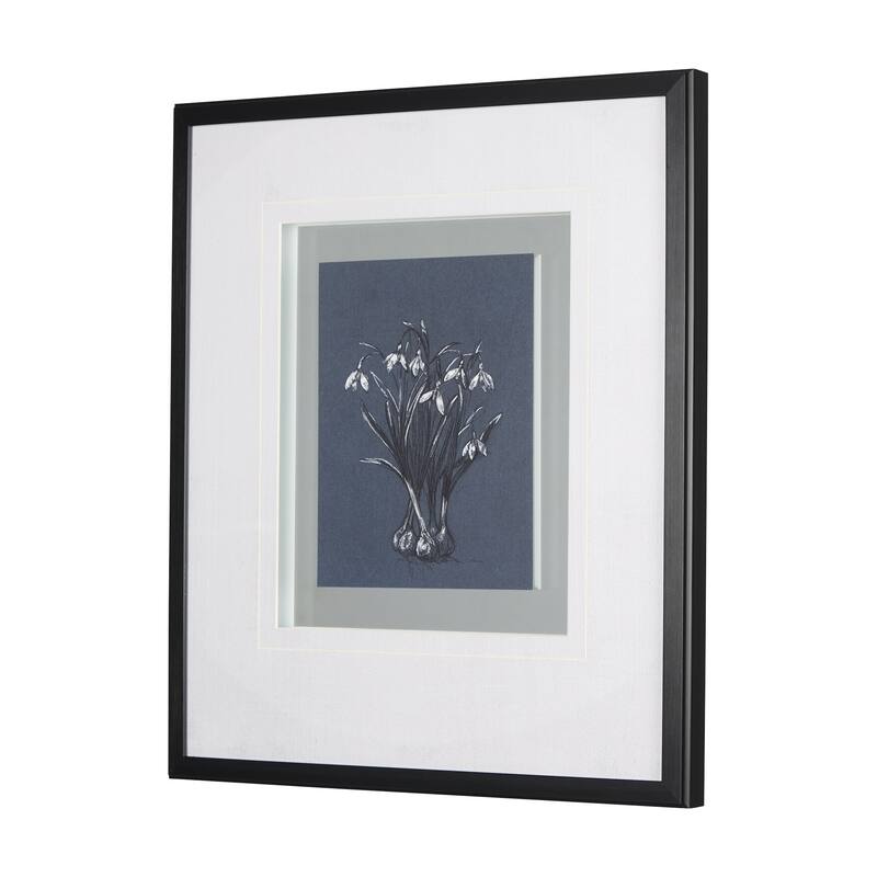 Botanical Sketches VI (Blue) Framed Art Print