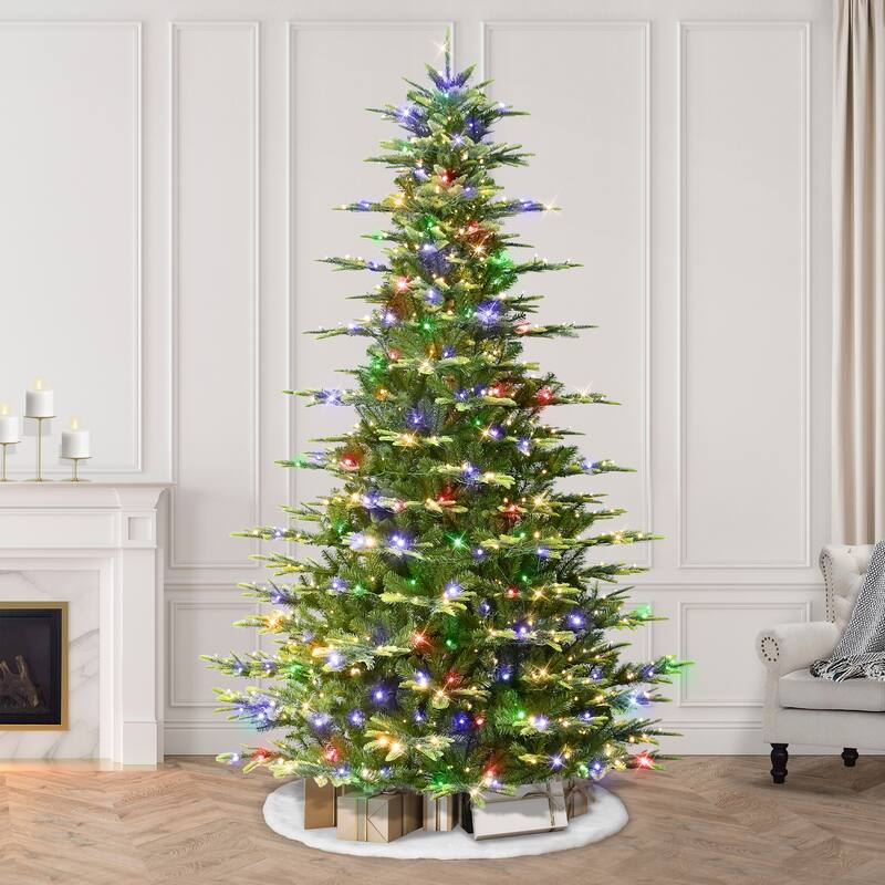 Puleo International 9 ft. Pre-Lit Aspen Fir Artificial Christmas Tree