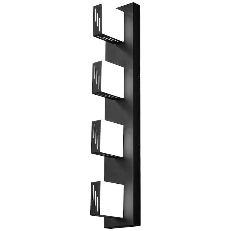Modern LED Bathroom Vanity Light Fixture with 4 Rotatable Heads and 6000K Daylight Glow