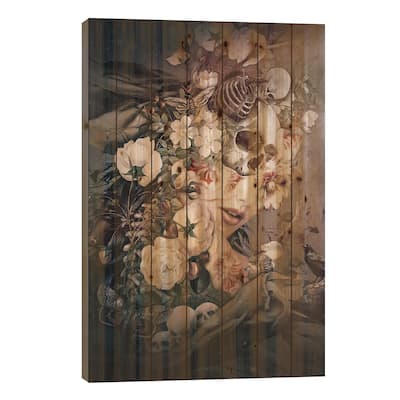 Dark To Light Print On Wood by Riza Peker - Multi-Color