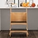 preview thumbnail 4 of 61, Kids Wooden Kitchen Step Stool with Safety Rails and Anti-Slip Mat, Kids Countertop Step Stools for Kids Step to it Natural