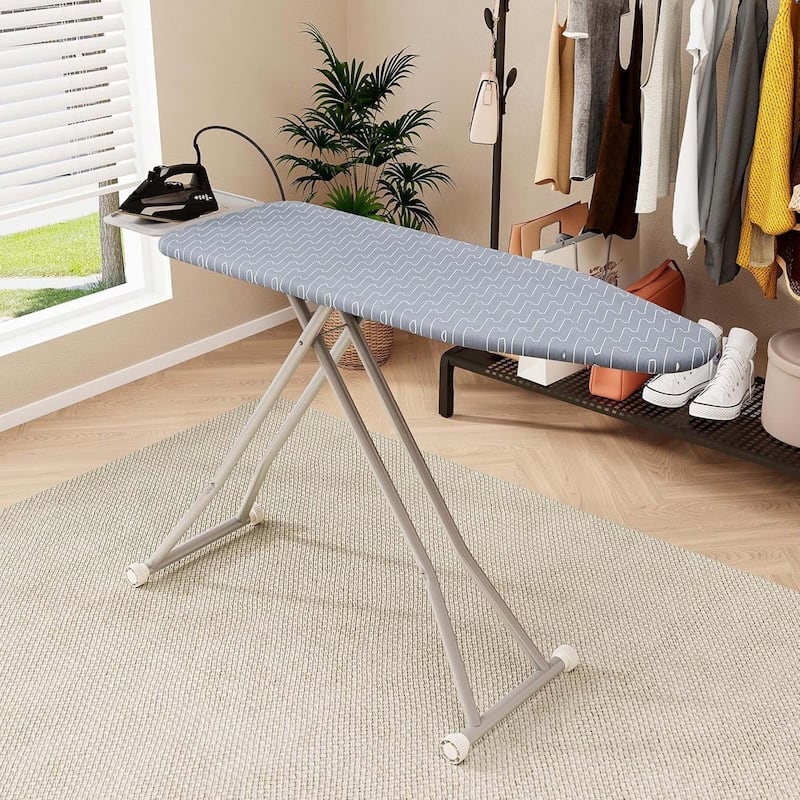 Ironing Board Foldable Iron Stand w/Iron Rest Portable Ironing Table