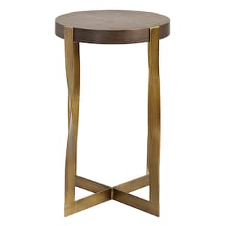 Uttermost Drew Brass Accent Table