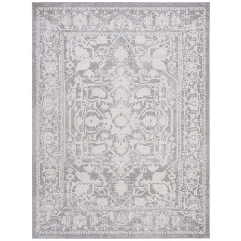 SAFAVIEH Reflection Eulalie Modern Oriental Rug - 8' x 10' - Light Grey/Cream
