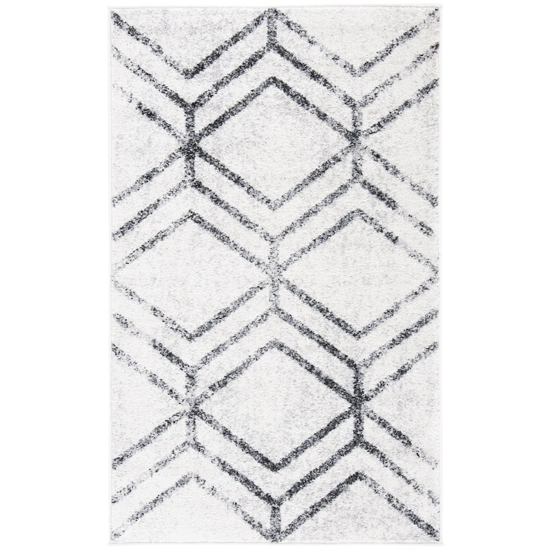 SAFAVIEH Adirondack Olsa Geometric Distressed Rug - 2'6" x 4' - Ivory/Grey