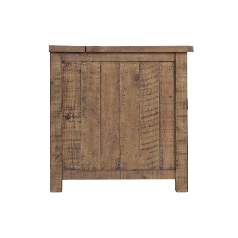 Monterey Solid Wood Chairside End Table with Hidden Power Outlets