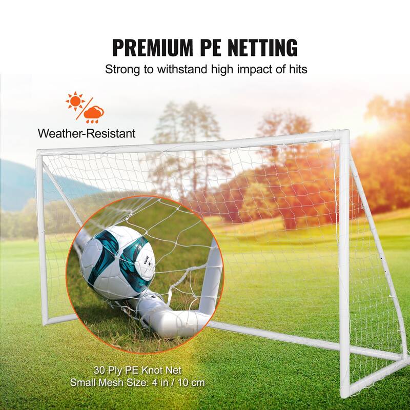 Portable Soccer Goal All-Weather Outdoor Soccer Goals with Carry Bag - 12x6 ft