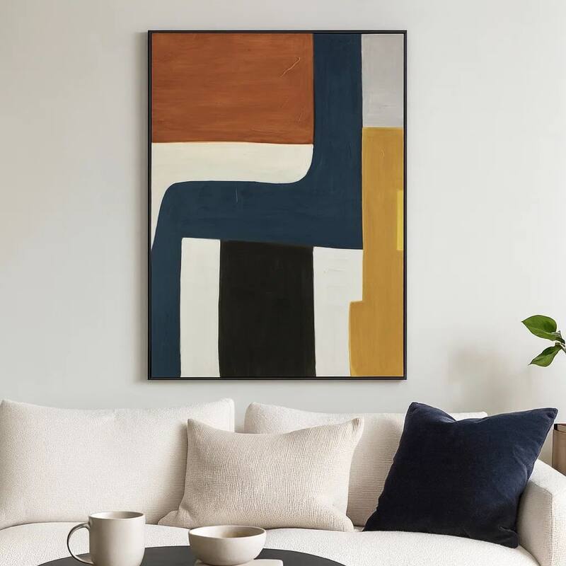 Sawyer Wall Art, Multicolor Abstract Modernist Design, Canvas 36x48