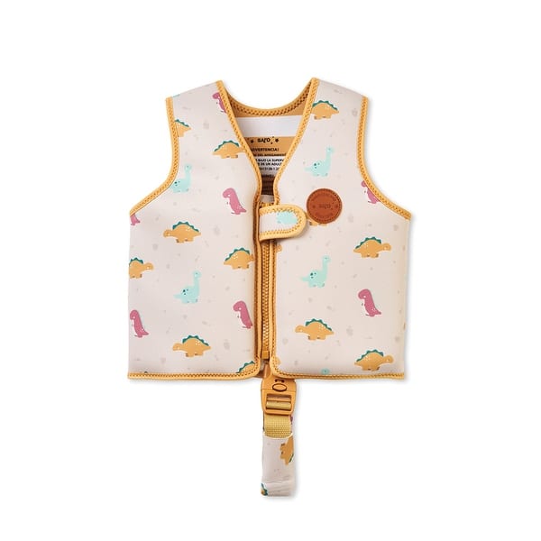 slide 2 of 7, Swimming Float Vest- S Size 1-3 Years Wild Dinos