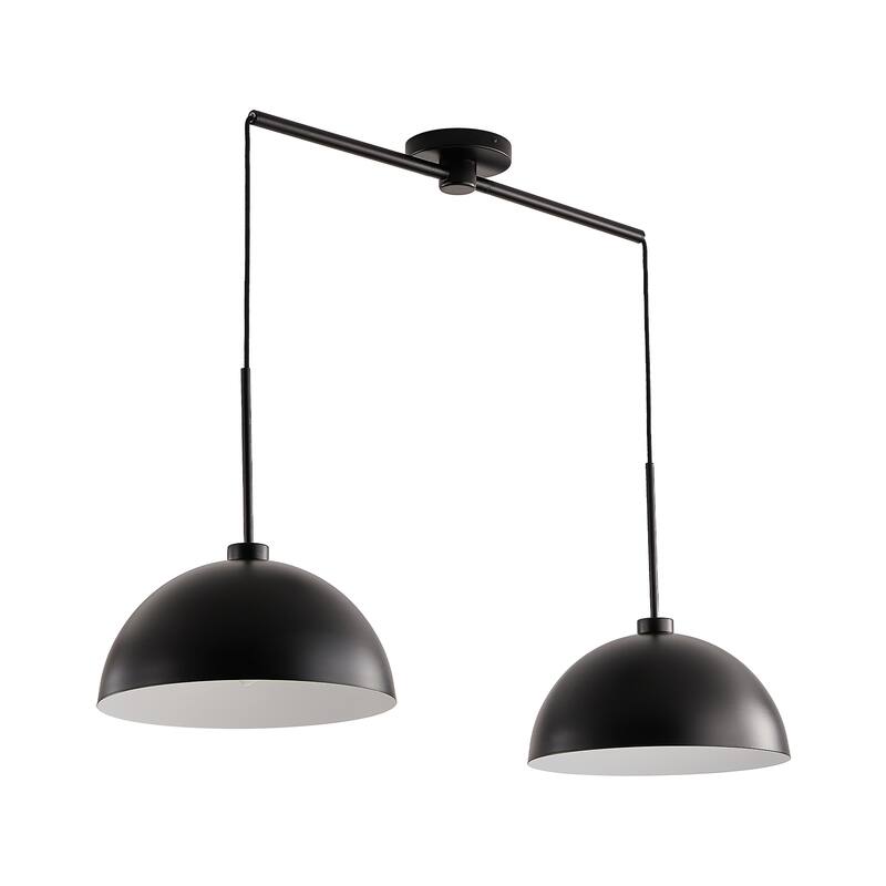 41" Industrial Modern Double Pendant Light - Adjustable Ceiling Hanging Lamp (No Bulbs)