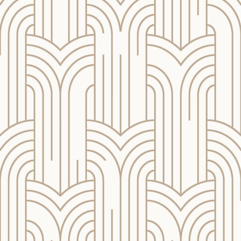 Veer Decor Arch Deco Wallpaper - Gold