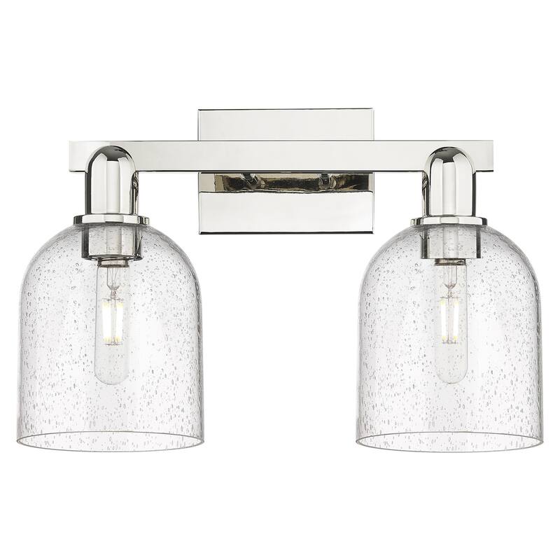 Innovations Lighting 716-2W-12-17 Bella Vanity Bella 2 Light 17" Wide - Polished Nickel / Seedy