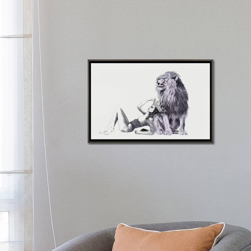 iCanvas "The Queen Leo " by Jenny Rome Framed
