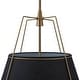 preview thumbnail 80 of 91, Mid Century 4-Light Conical Fabric Shade Lantern Pendant Ambient Light
