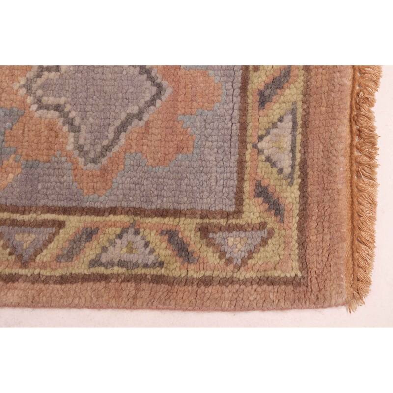 ECARPETGALLERY Hand-knotted Modern Oushak Brown Wool Rug - 8'1 x 9'11