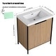 preview thumbnail 19 of 19, 24"/30"/36"/48"/60" FreeStanding Bathroom Vanity with Sink, Floor Stand Bathroom Vanity with Soft Close Door and Shelf