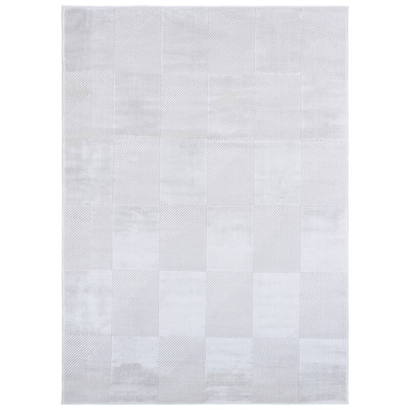 SAFAVIEH Saylor Mukula Modern Contemporary Rug - 4' x 6' - Ivory