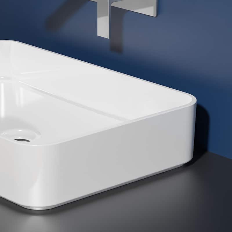 WS Bath Collections Mood BL 65.40 Mood 25-5/8" Rectangular Ceramic
