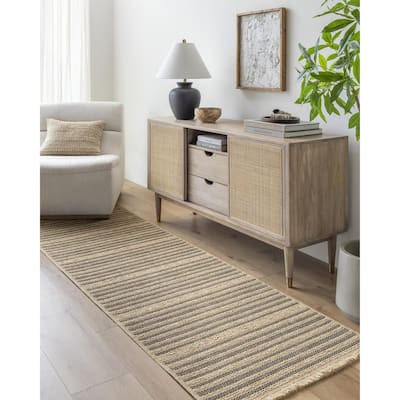 Livabliss Mirage Cottage Striped Area Rug