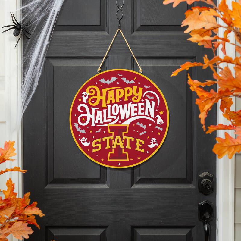 Iowa State University 18" x 18" Halloween Door Décor Wall Sign