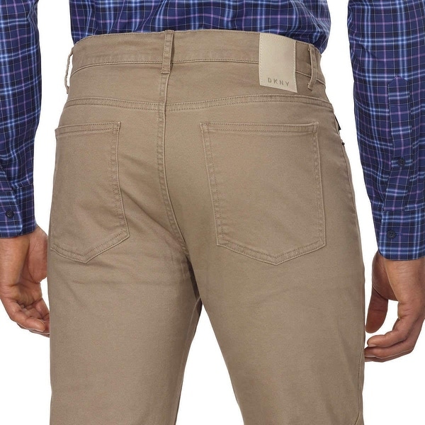 dkny men's brushed twill pant
