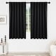 preview thumbnail 63 of 80, Deconovo Thermal Insulated 45-inch Curtain (2 Panel) - 52 x 45 Black