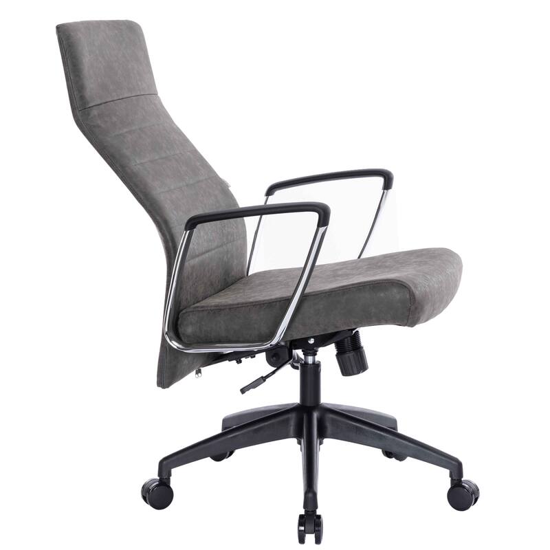 Hilton Modern High Back Ergonomic Leather Office Chair with Adjustable Height, Swivel, and Tilt for Conference or Executive Desk