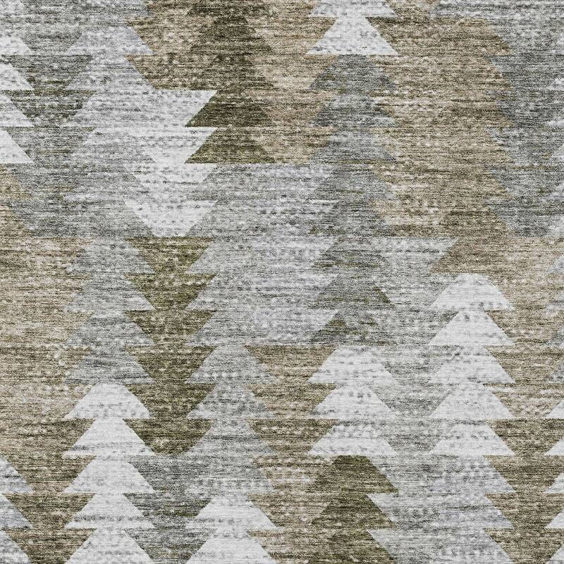 HomeRoots Geometric Transitional Rectangle Outdoor Rug