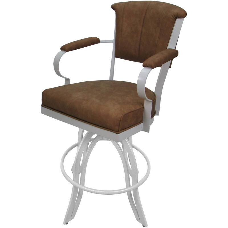 Miami Counter 26" or Bar 30" Metal Bar Stool on A Base